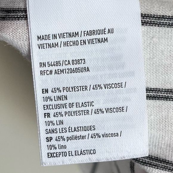 American Eagle off the Shoulder Striped Top - Picture 5 of 6